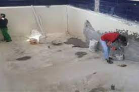 اجرای سیمانکاری در مخازن آب